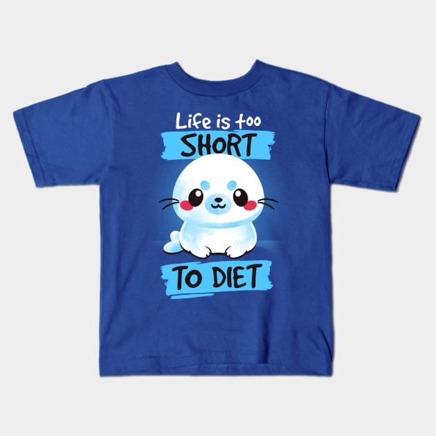 Seal no diet Kids T-Shirt by NemiMakeit